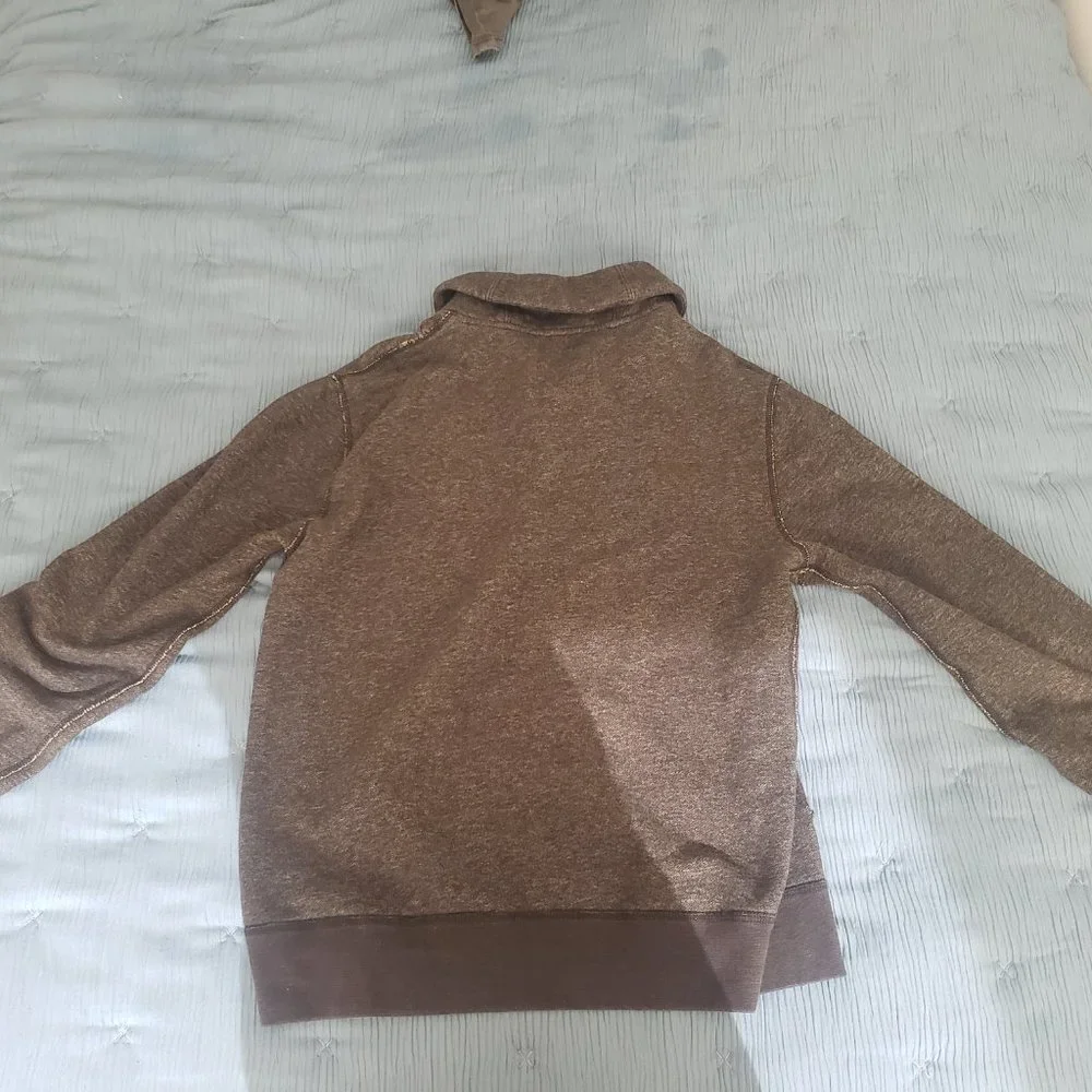 J.Crew Sweater Mens M Gray Fleece Pullover Sweatshirt Comfort Vintage Fleece - Picture 2 of 3